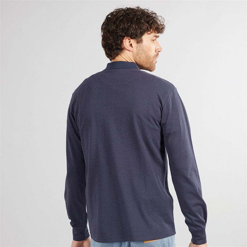 Lagooners Mens Ridge Polo Shirt Top Dark Navy