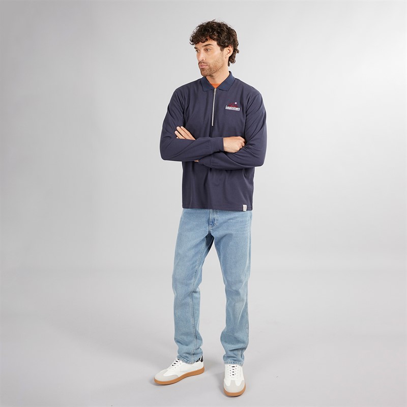 Lagooners Mens Ridge Polo Shirt Top Dark Navy