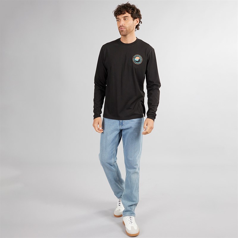 Lagooners Mens Orson Long Sleeve Top Black