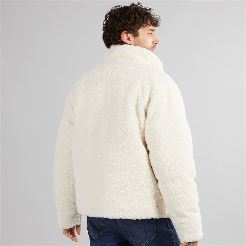 Lagooners Mens Charles 2-In-1 Reversible Borg Jacket Navy/Ecru