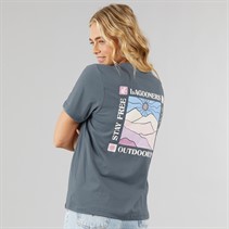 Lagooners Womens Stirling T-shirt Stone Blue