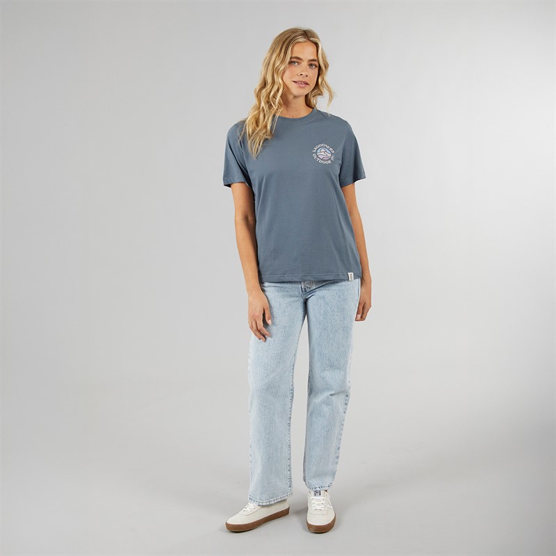 Lagooners Womens Stirling T-shirt Stone Blue