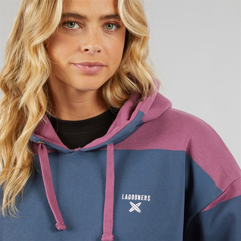 Lagooners Damen Sky Hoodie Rosebud/Stone Blau
