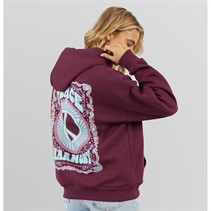 Lagooners Womens Peace & Harmony Hoodie Plum