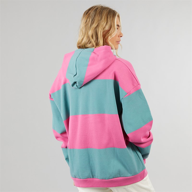 Lagooners Womens Sky Hoodie Pink/Teal