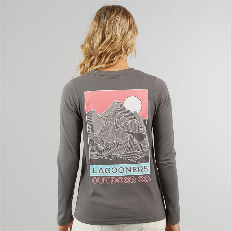 Lagooners T-shirt à manches longues Femme Cullen anthracite