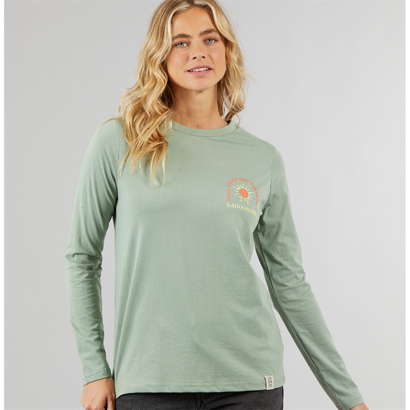 Lagooners Womens Airdrie Long Sleeve T-Shirt Green Bay