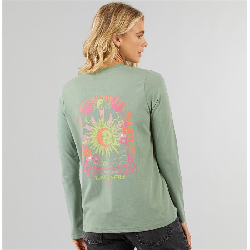 Lagooners Womens Airdrie Long Sleeve T-Shirt Green Bay