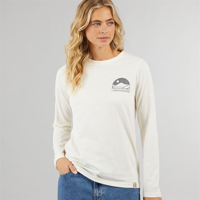 Lagooners Damen Fife Langarm T Shirt Ecru