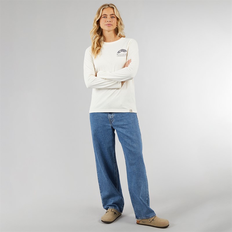 Lagooners Damen Fife Langarm T Shirt Ecru