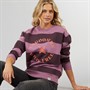 Lagooners Womens New Lanark Sweatshirt Plum