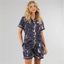 Lagooners Damen Richmond Pyjama Dunkelblau