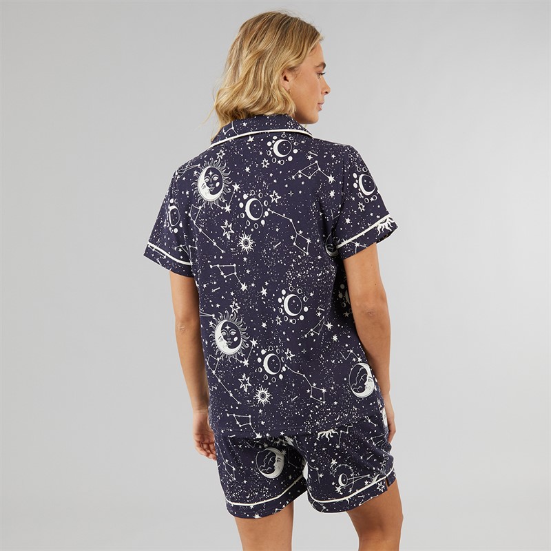 Lagooners Damen Richmond Pyjama Dunkelblau
