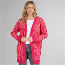 Lagooners Womens Talgarth Cardigan Hot Pink