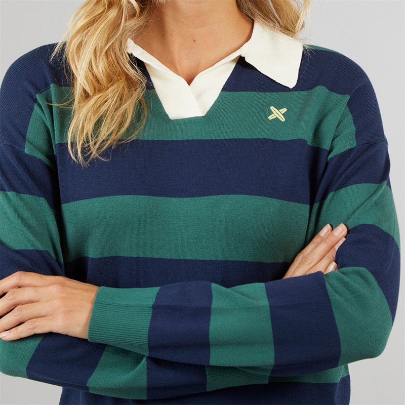 Lagooners Womens Blackwood Knitted Sweatshirt Khaki