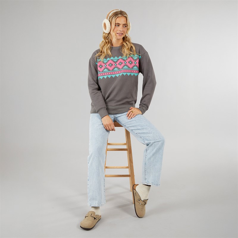 Lagooners Womens Studio Sweatshirt Charcoal