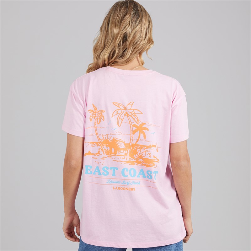 Lagooners Womens Bluebell Nook Oversized T-Shirt Pink