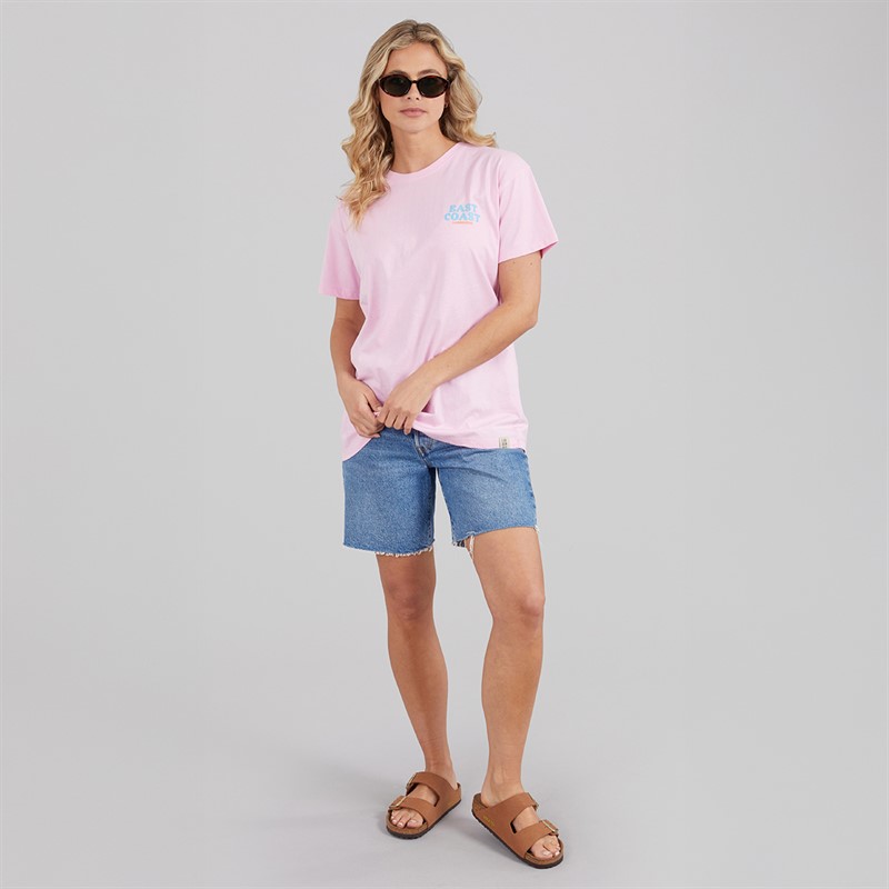 Lagooners Womens Bluebell Nook Oversized T-Shirt Pink