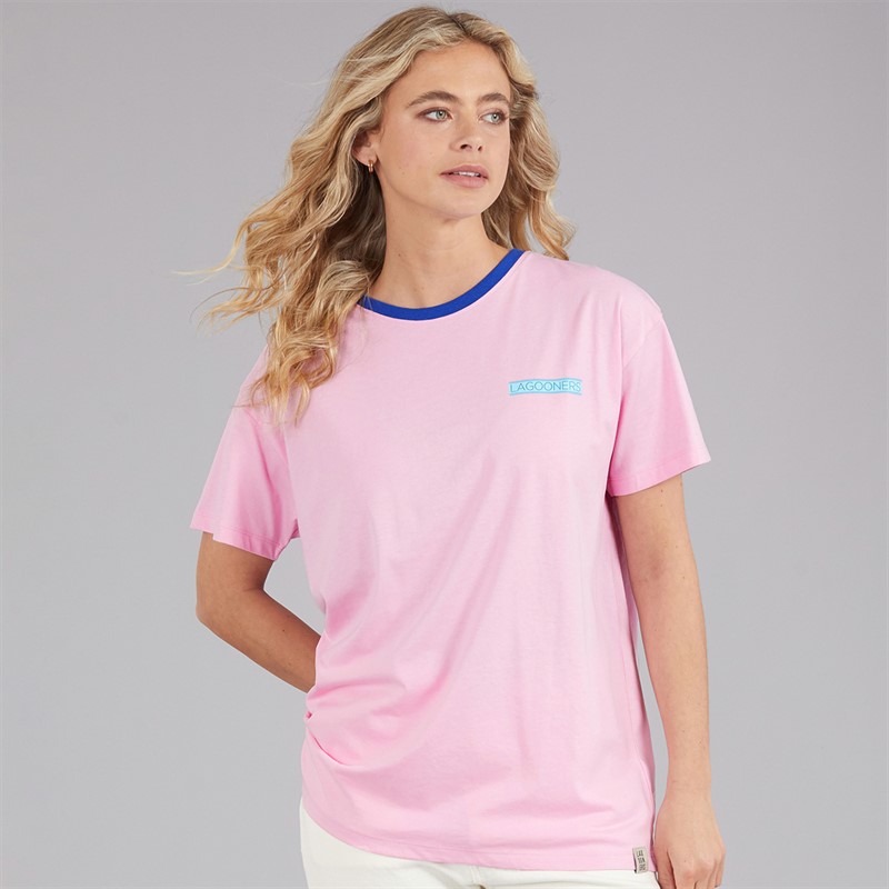 Lagooners Womens Heronford Oversized T-Shirt Pink