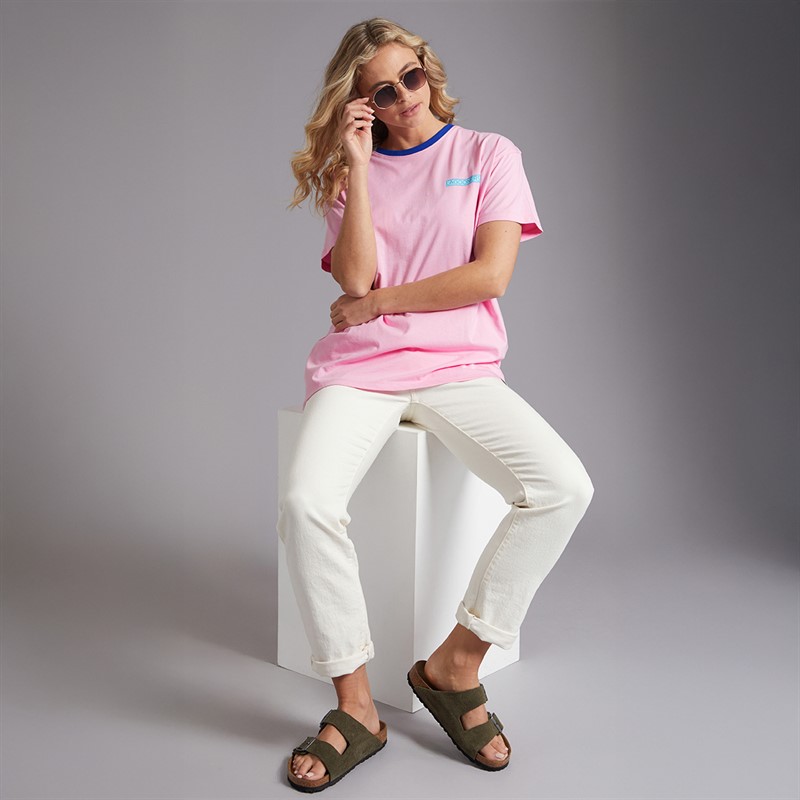 Lagooners Womens Heronford Oversized T-Shirt Pink