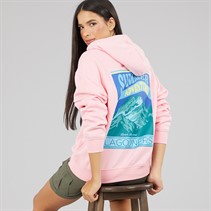 Lagooners Womens Pheasant Rise Graphic Hoodie Pink
