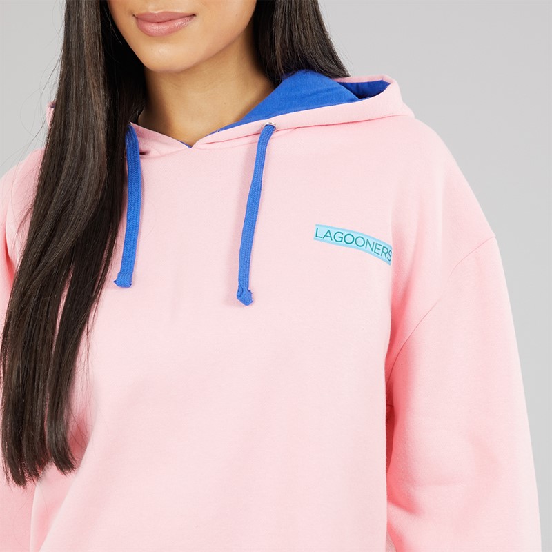 Lagooners Womens Pheasant Rise Graphic Hoodie Pink