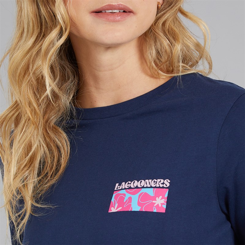 Lagooners Damen Brixcombe Langarm T Shirt Navy