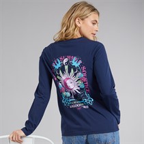 Lagooners Womens Airdrie Long Sleeve T-Shirt Navy