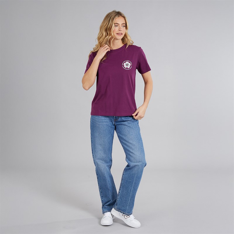Lagooners Womens Birds T-Shirt Dark Purple