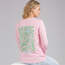 Lagooners Womens Primrose Path Long Sleeve T-Shirt Light Pink