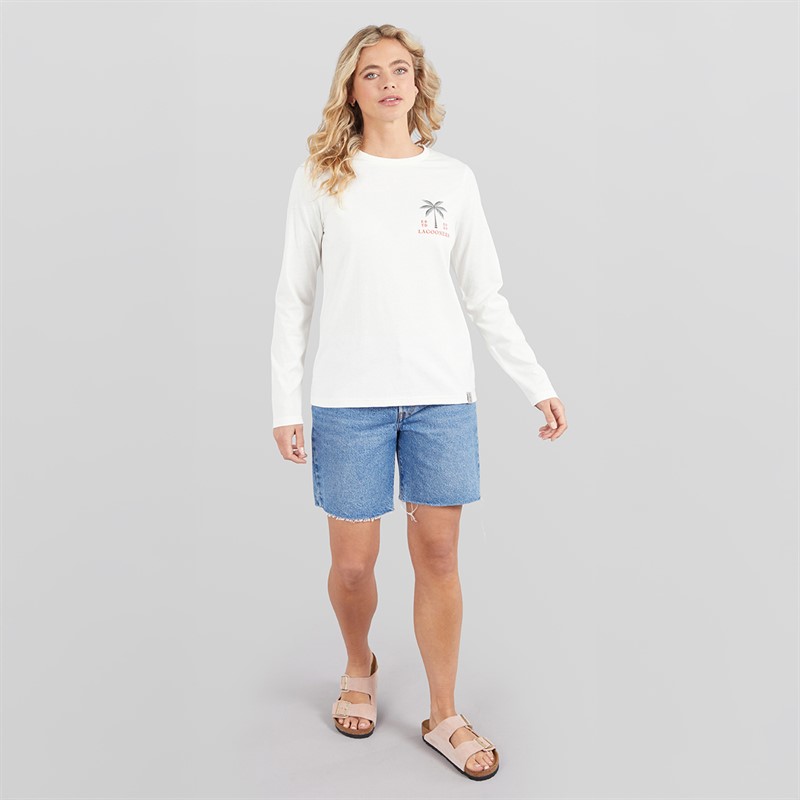 Lagooners Damen Lanternwood Langarm T Shirt Ecru