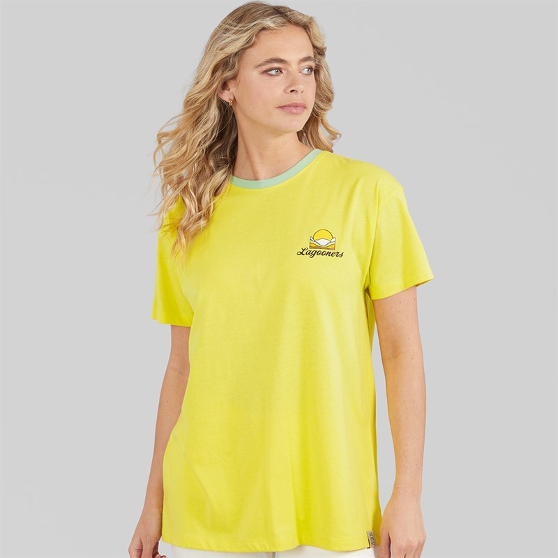 Lagooners Damen Haycroft Oversized T Shirt Gelb