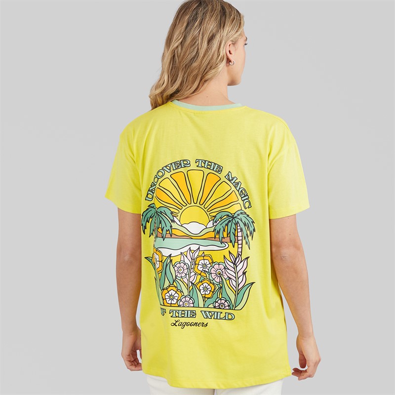 Lagooners Damen Haycroft Oversized T Shirt Gelb