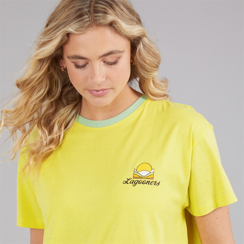 Lagooners Damen Haycroft Oversized T Shirt Gelb