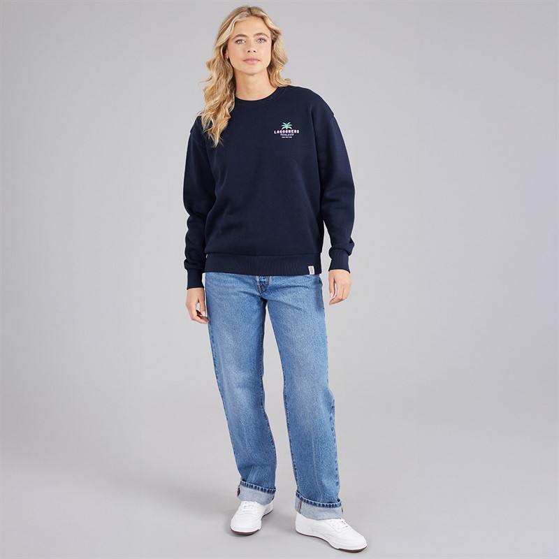 Lagooners Womens Kempley Fold Sweatshirt Navy