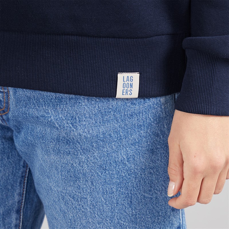 Lagooners Womens Kempley Fold Sweatshirt Navy