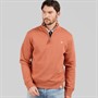 Lagooners Mens Sargasso Funnel Neck Sweatshirt Clay
