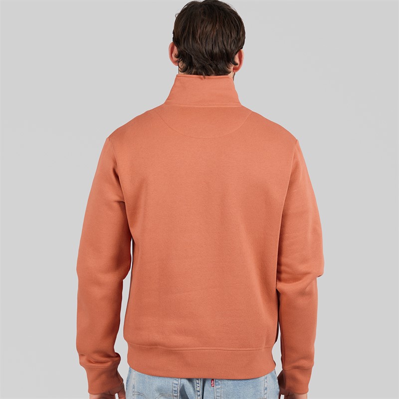 Lagooners Mens Sargasso Funnel Neck Sweatshirt Clay
