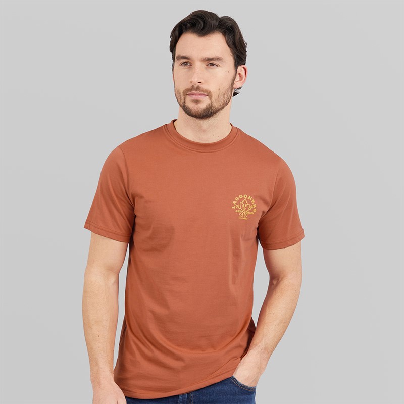 Lagooners Mens Tommy T-Shirt Clay