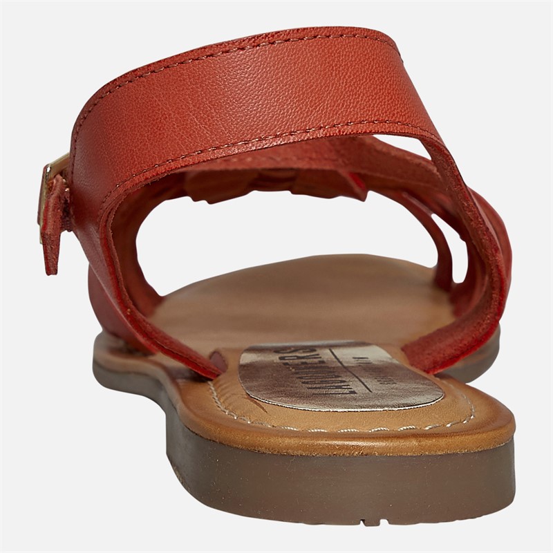 Lagooners Womens Sophia Sandals Coral Leather