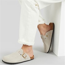 Lagooners Womens Freya Mules Beige Suede