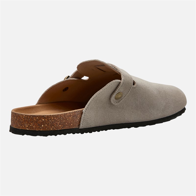 Lagooners Mens Noah Mules Beige Suede