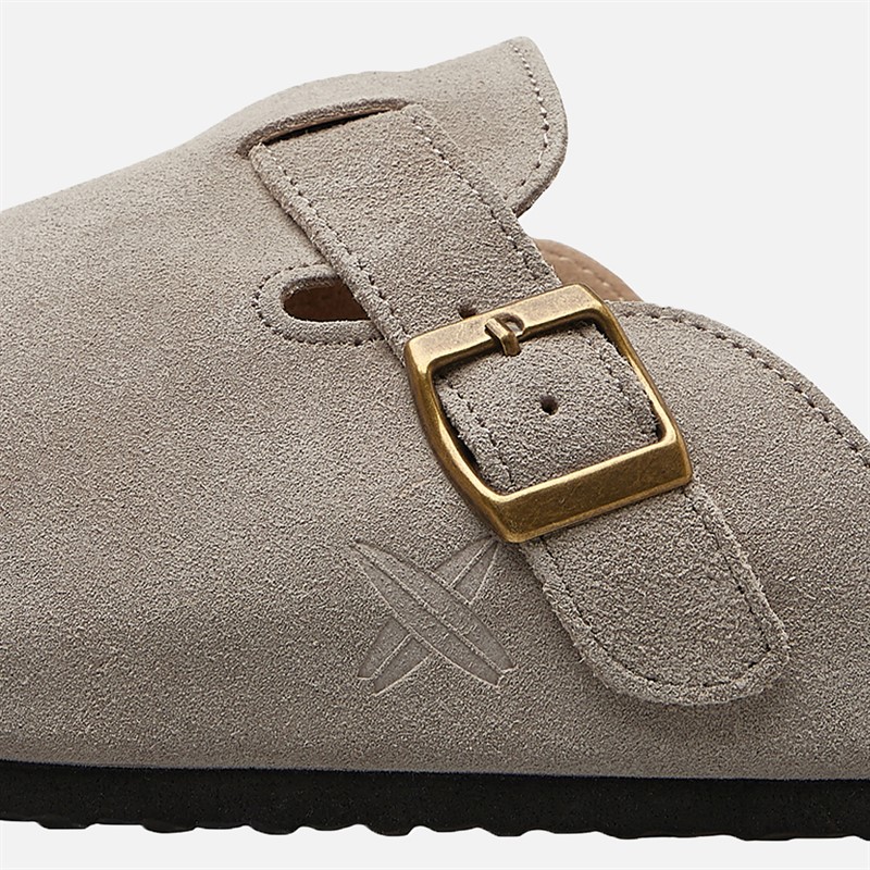 Lagooners Mens Noah Mules Beige Suede