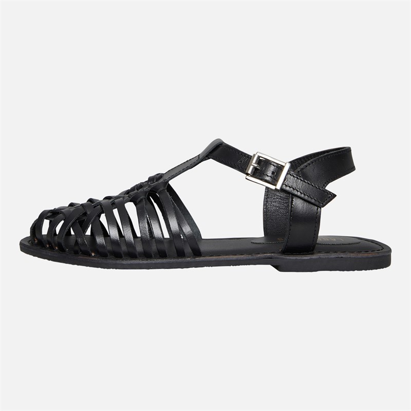 Lagooners Womens Isla Sandals Black Leather