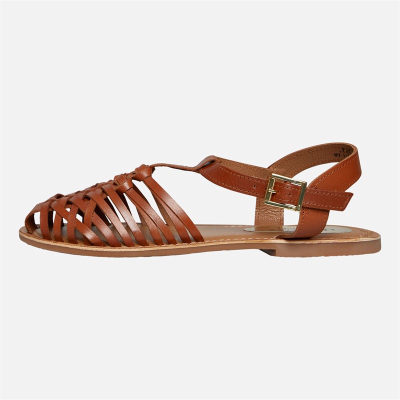Lagooners Womens Isla Sandals Tan Leather