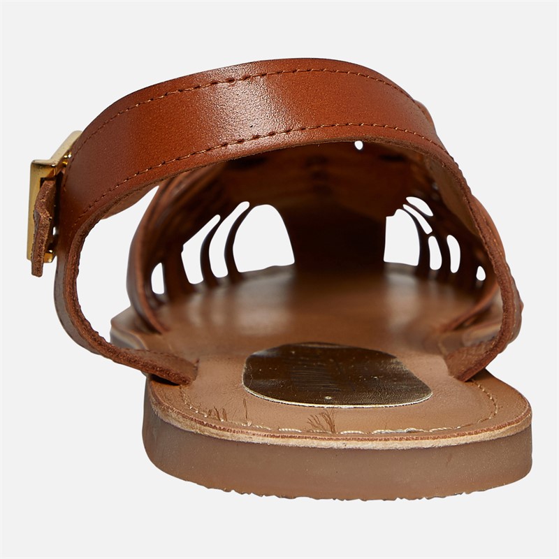 Lagooners Womens Isla Sandals Tan Leather