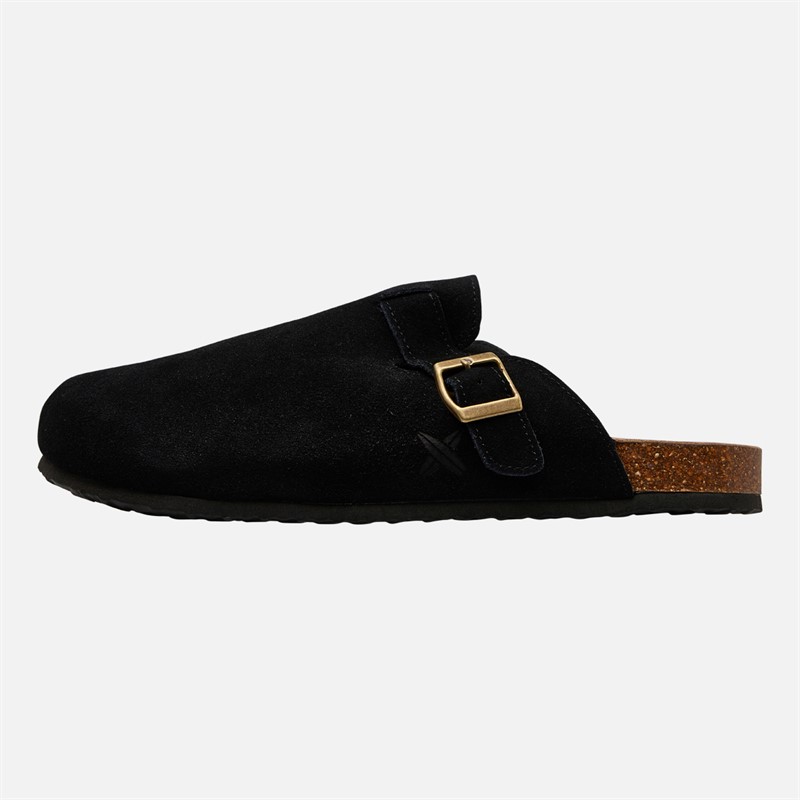 Lagooners Mens Noah Mules Black Suede