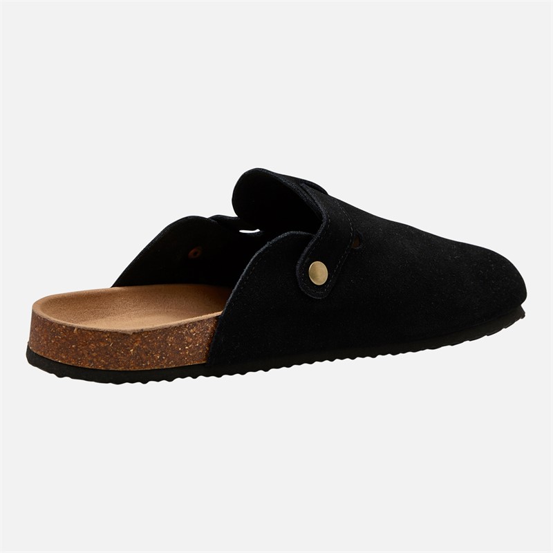 Lagooners Mens Noah Mules Black Suede