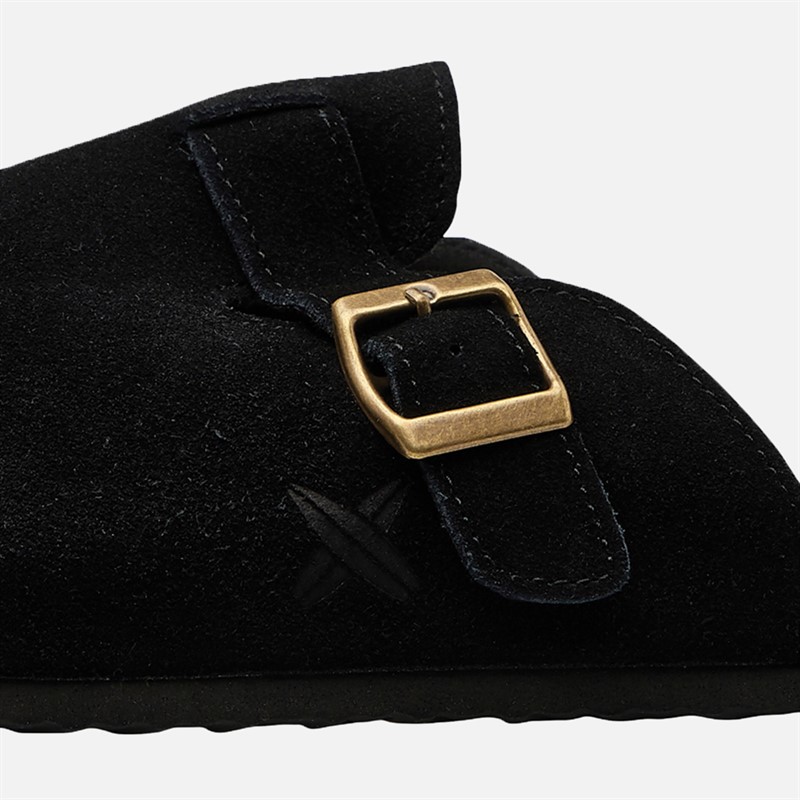 Lagooners Mens Noah Mules Black Suede