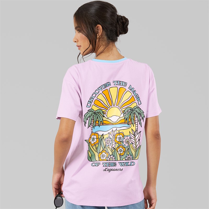 Lagooners Womens Haycroft Oversized T-Shirt Lilac